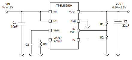 TPSM82902降壓模塊（集成電感器）TI 德州儀器